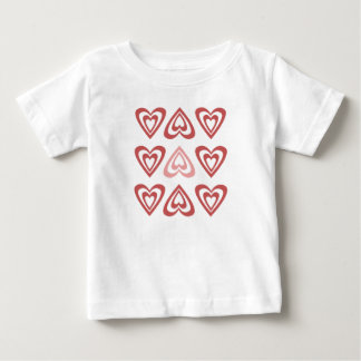 Camiseta De Bebé Corazones Adorables de San Valentín – Diseño de Am