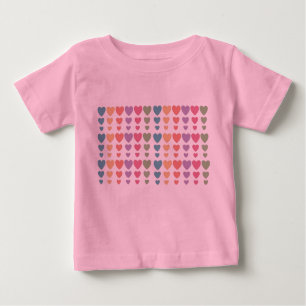 Camiseta De Bebé Corazones blandos
