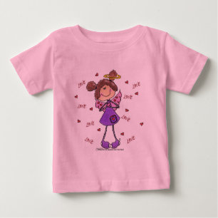 Camiseta De Bebé Corazones de ángel
