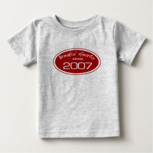 Camiseta De Bebé Corazones del robo desde 2007