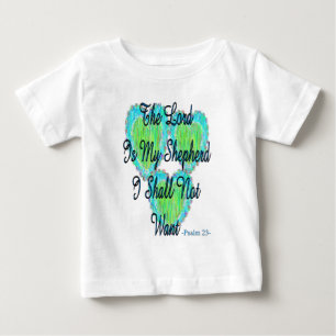 Camiseta De Bebé Corazones del salmo 23