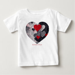 Camiseta De Bebé Corazones encantados