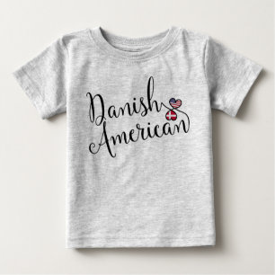 Camiseta De Bebé Corazones entrelazados de los norteamericanos dane