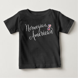 Camiseta De Bebé Corazones entrelazados noruegos