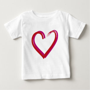 Camiseta De Bebé Corazones rojos de Guay