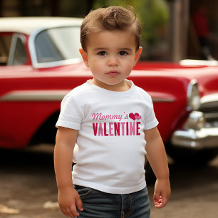 Camiseta De Bebé Corazones rosados el día de San Valentín de mamá