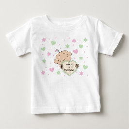 Camiseta De Bebé Corazones y estrellas del bebé que pasa