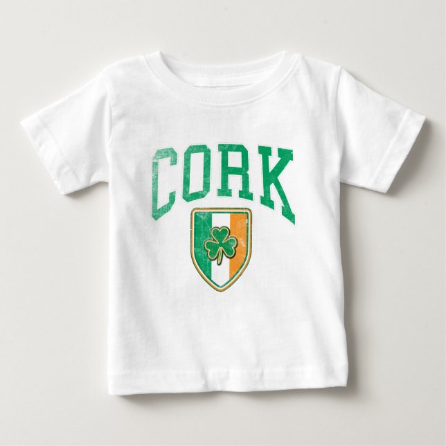 Camiseta De Bebé CORCHO Irlanda (Anverso)