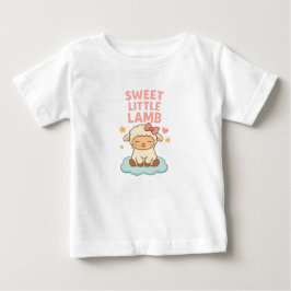 Camiseta De Bebé Corderito Dulce – Encanto de Nube para Bebé Niña  