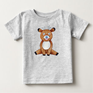 Camiseta De Bebé Cordero Bebé Lindo Animal Naturaleza