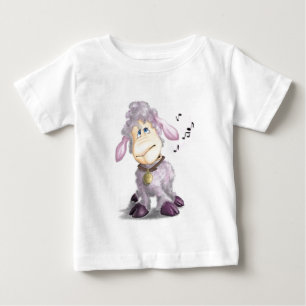 Camiseta De Bebé Cordero pequeño con camiseta bebé divertida