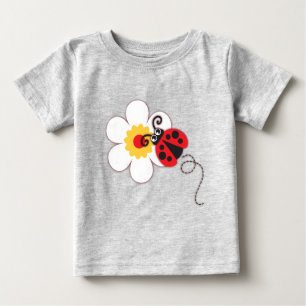 Camiseta De Bebé Cordón blanco rojo chicas de mariquita