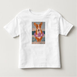 Camiseta De Bebé Corgi at the Beach T-Shirt