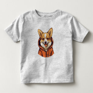 Camiseta De Bebé Corgi Divertido con Sudadera