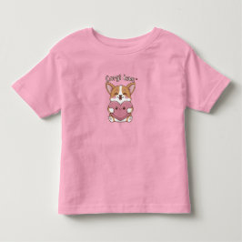 Camiseta De Bebé Corgi Love