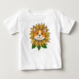 Camiseta De Bebé Corgi Perro Girasol