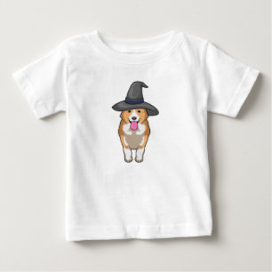 Camiseta De Bebé Corgi Witch