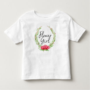 Camiseta De Bebé Corona de Acuarela de Rosa Romántica   Niña de las