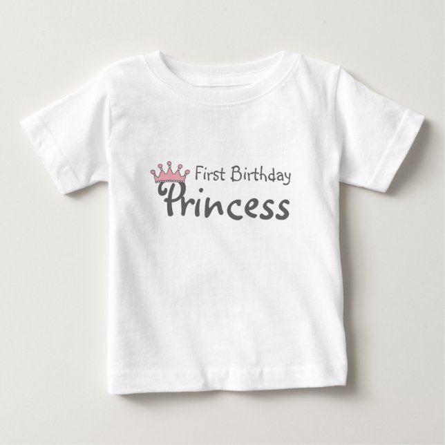 Camiseta De Bebé Corona de la Princesa de Cumpleaños (Anverso)