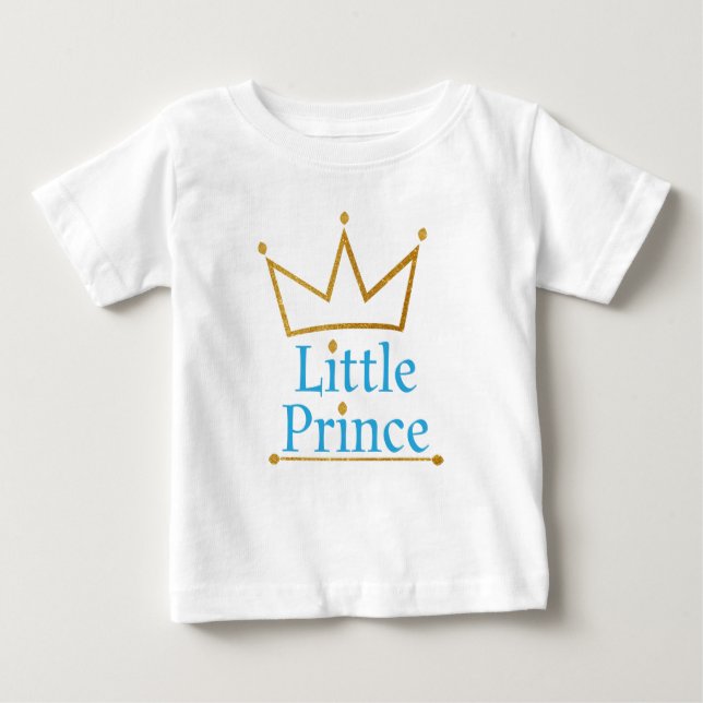 Camiseta De Bebé Corona de Oro del Principito (Anverso)
