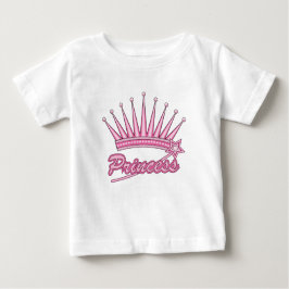 Camiseta De Bebé Corona de Princesa Rosa