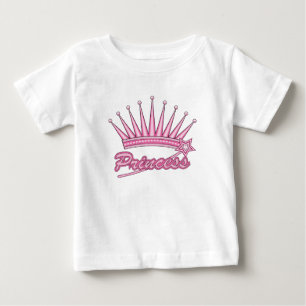 Camiseta De Bebé Corona de Princesa Rosa