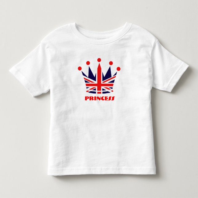 Camiseta De Bebé Corona de Princesas Británicas (Anverso)
