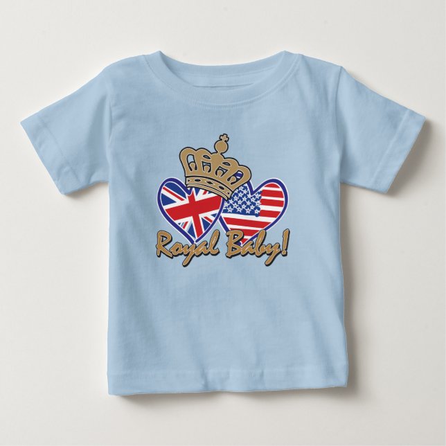 Camiseta De Bebé Corona del bebé real (Anverso)