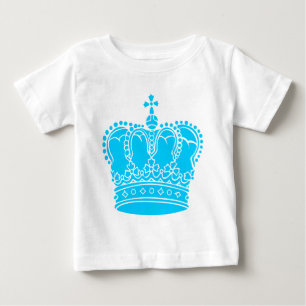 Camiseta De Bebé Corona Real - Cielo