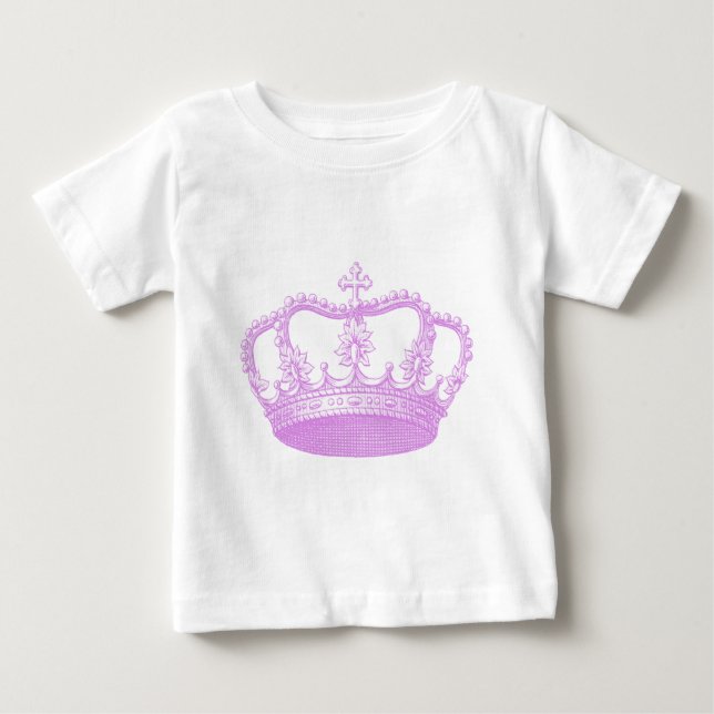 Camiseta De Bebé Corona rosa (Anverso)
