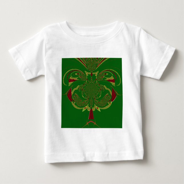 Camiseta De Bebé Corona verde (Anverso)