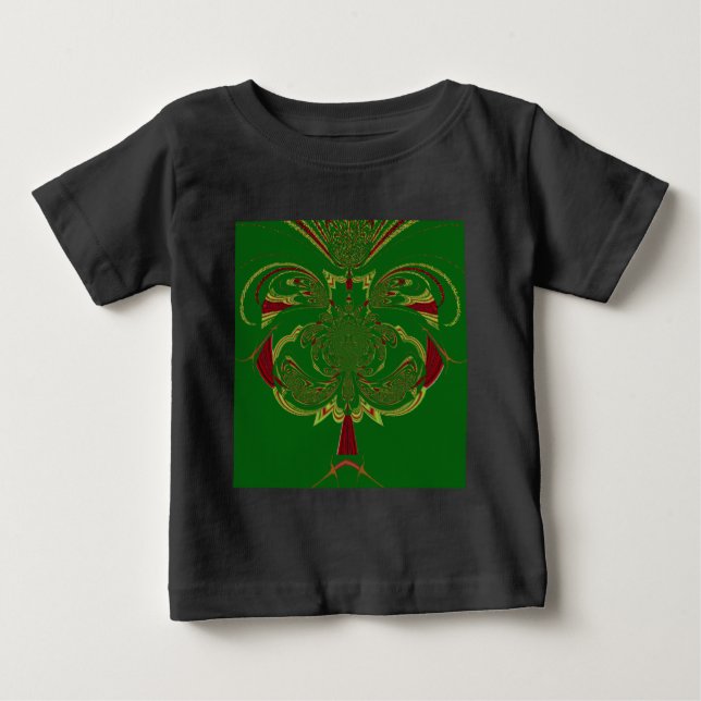 Camiseta De Bebé Corona verde (Anverso)