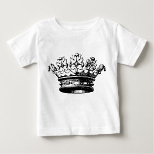 Camiseta De Bebé Corona vintage - Negro