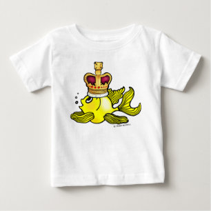 Camiseta De Bebé Corone el dibujo animado real lindo divertido del