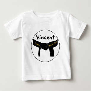 Camiseta De Bebé Correa negra futura de los artes marciales