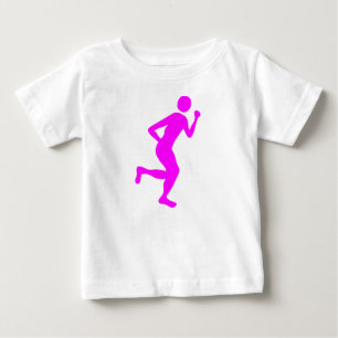 Camiseta De Bebé Corredora (macho) - Magenta