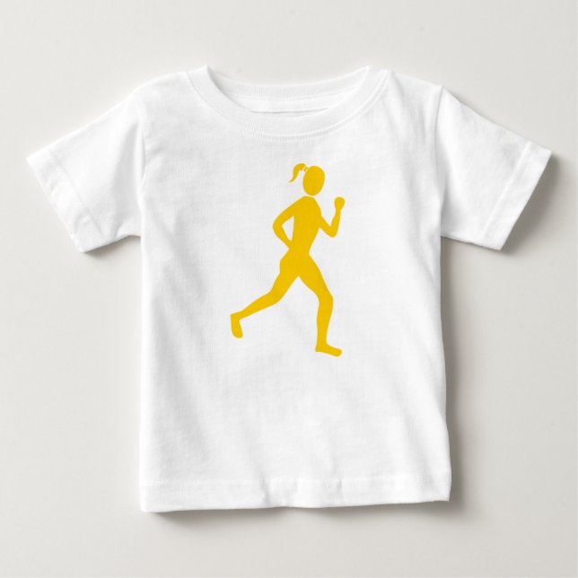 Camiseta De Bebé Corredora (mujer) - Ámbar (Anverso)