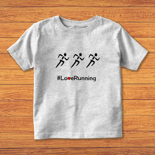 Camiseta De Bebé Corredoras de eslóganes de Love Running