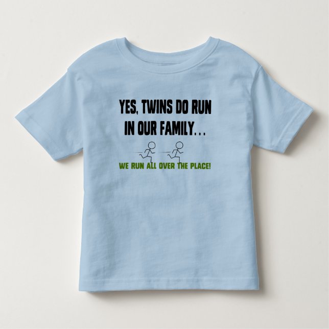 Camiseta De Bebé ¡Corremos Por Todo El Lugar! (Anverso)