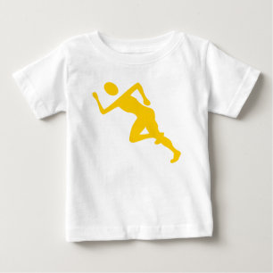 Camiseta De Bebé Corriendo - Ámbar