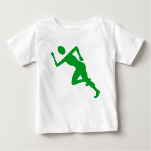 Camiseta De Bebé Corriendo - Verde de hierba