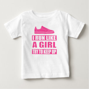 Camiseta De Bebé Corro como un chica