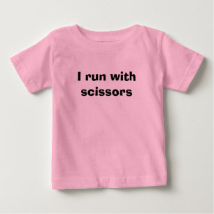Camiseta De Bebé Corro con las tijeras