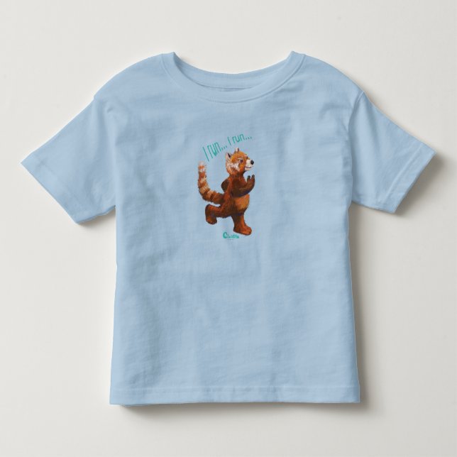 Camiseta De Bebé Corro, corro, Pegatina Jogging Red Panda (Anverso)