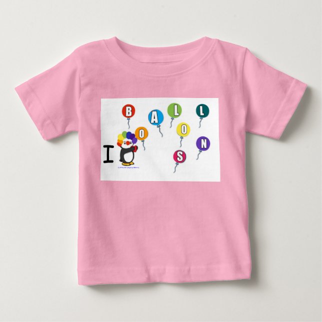 Camiseta De Bebé ¡Corro globos! (Anverso)