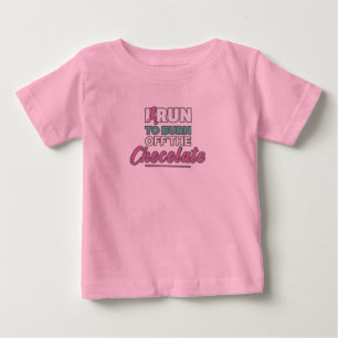 Camiseta De Bebé Corro gracioso para quemar el chocolate