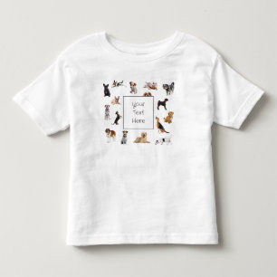 Camiseta De Bebé Cortar varios cachorros Perros Adorable Personaliz