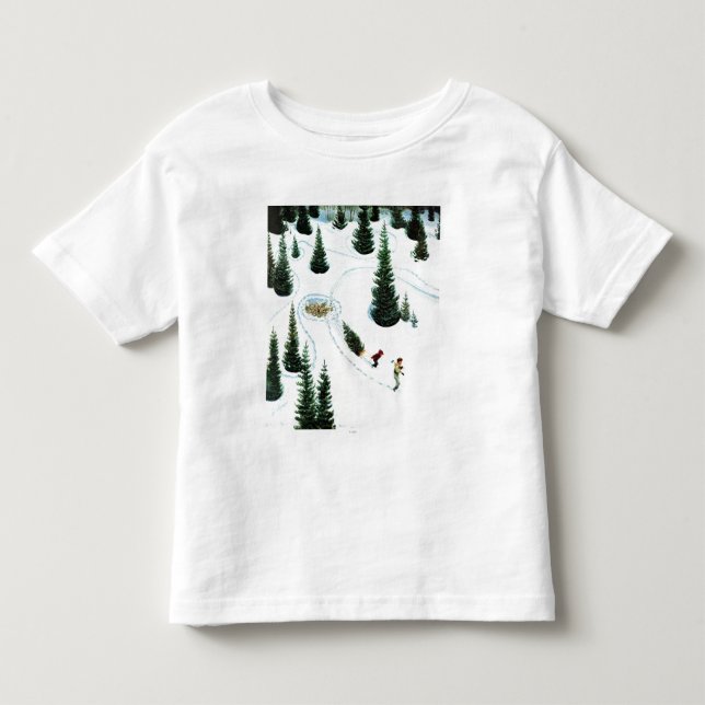 Camiseta De Bebé Corte del árbol (Anverso)