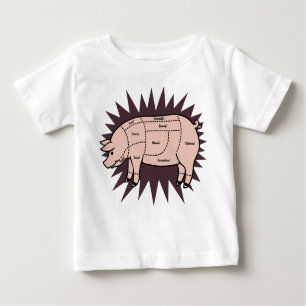 Camiseta De Bebé Cortes de cerdo