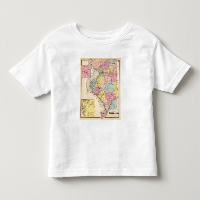 Camiseta De Bebé Cortlandt, ciudad (Anverso)